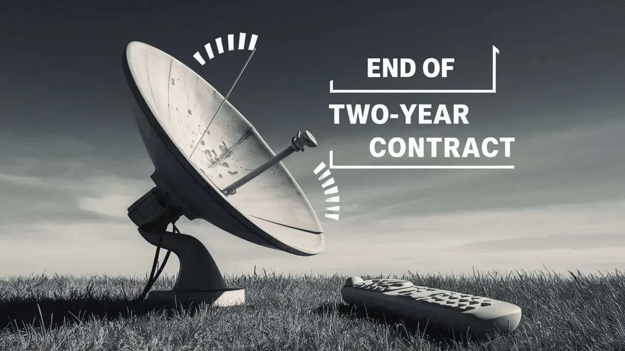 What happens after a 2 year contract with DISH?