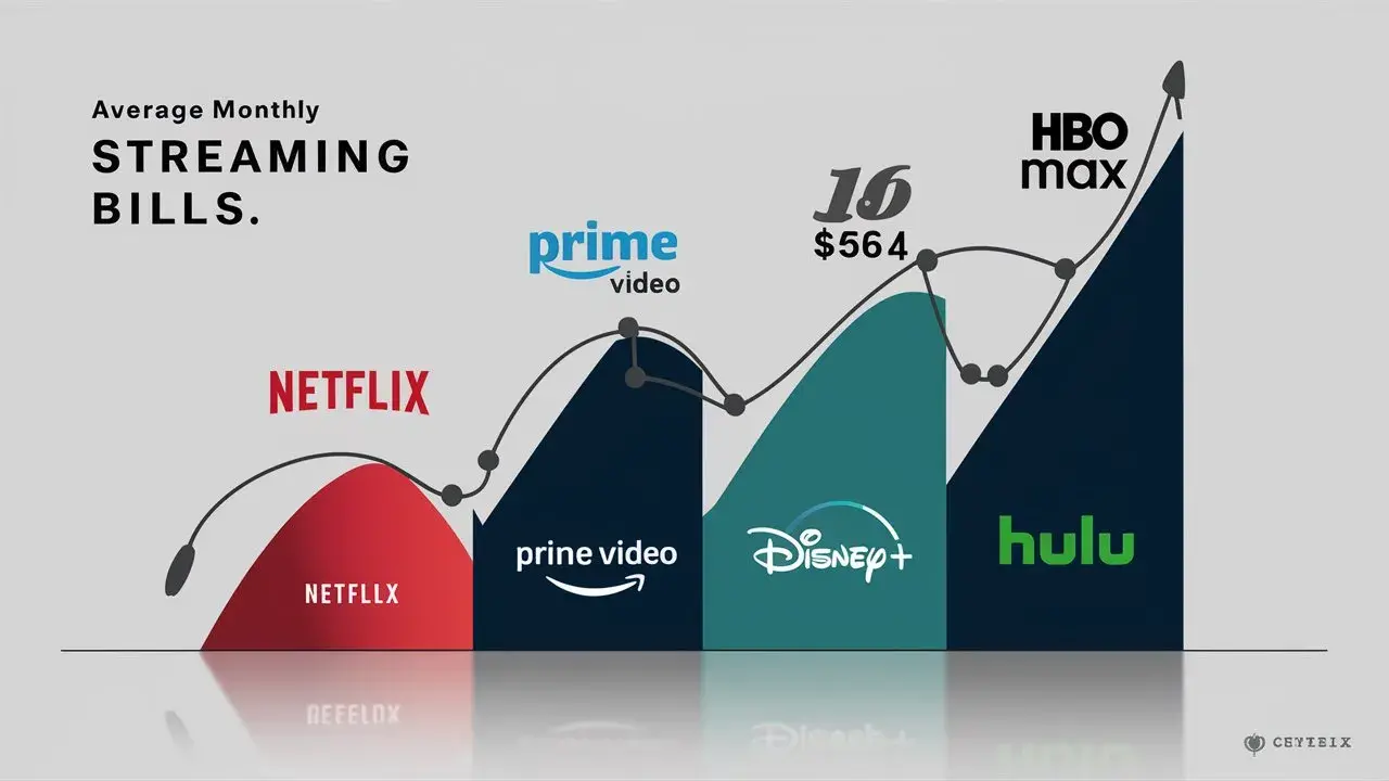 What is the average monthly streaming bill?