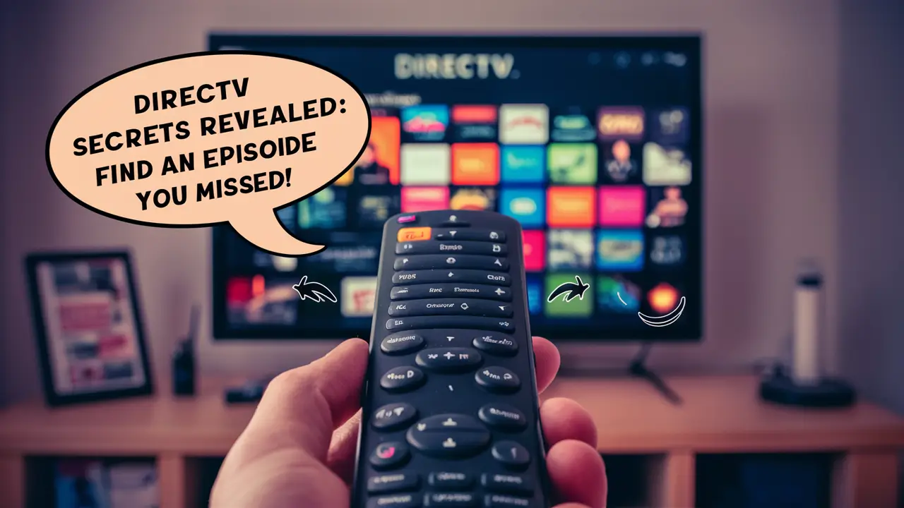 Directv Secrets Revealed How To Find An Episode If You Missed Recording It?