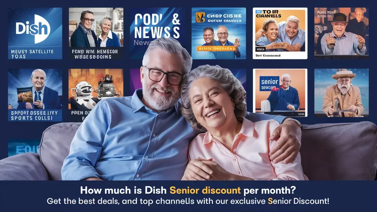 How much is DISH Senior discount per month?