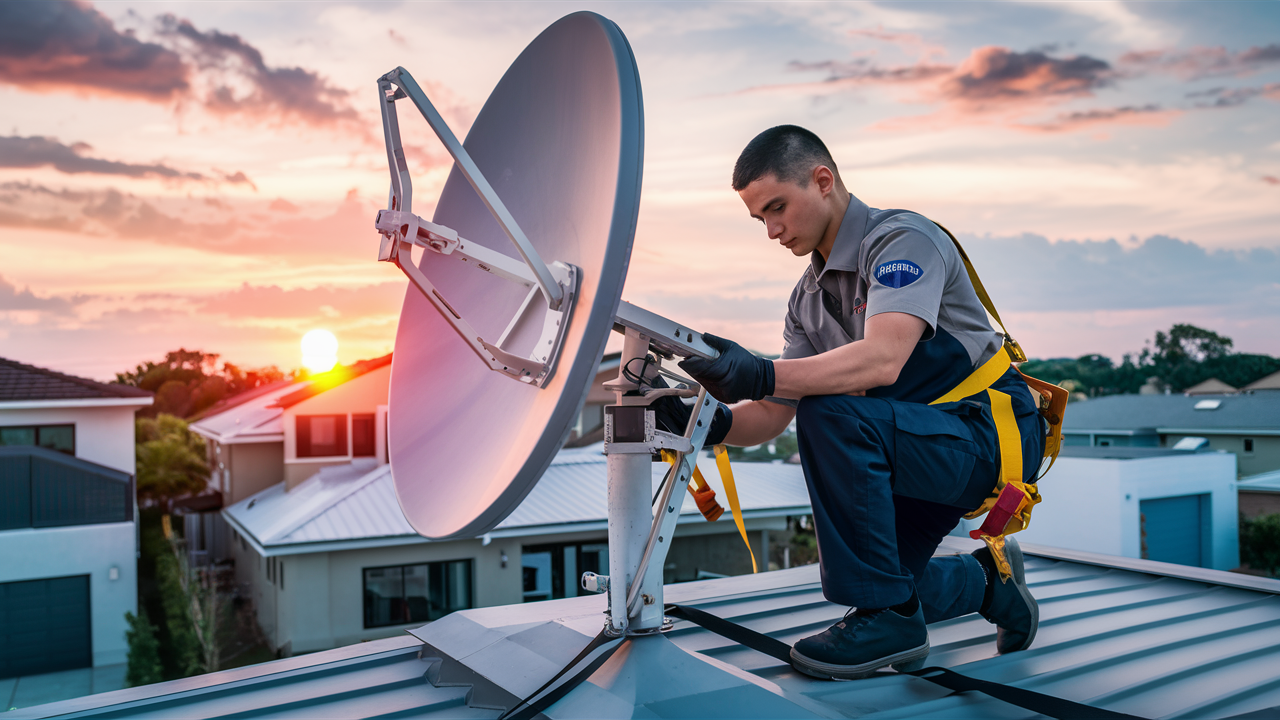 Does DIRECTV install a satellite?