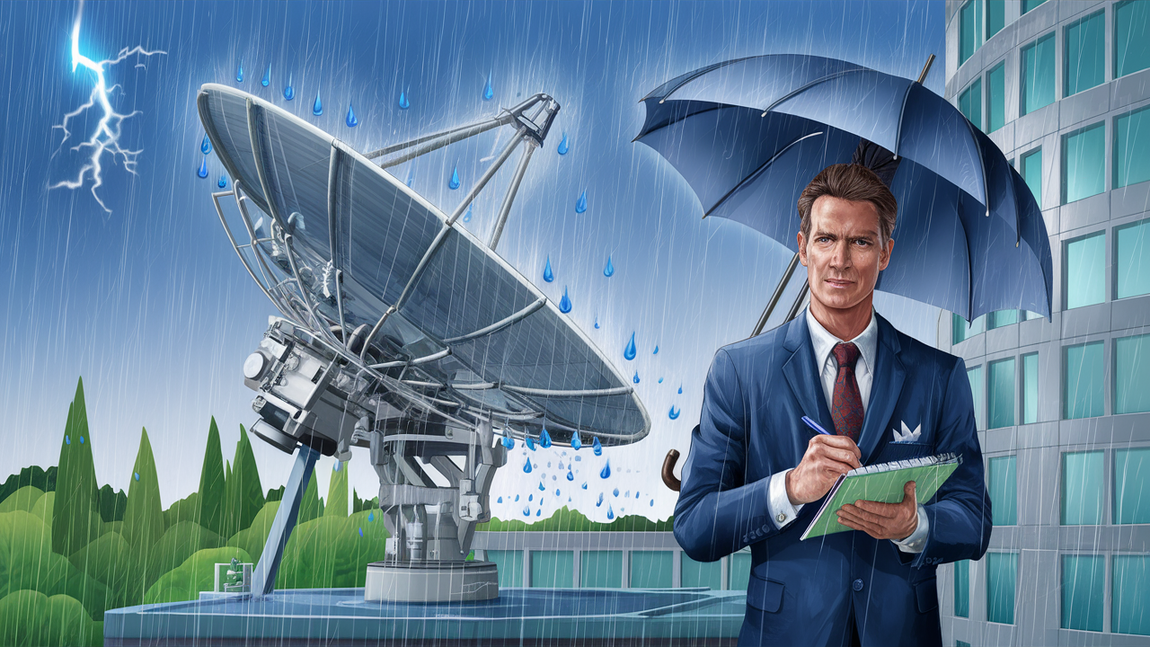 Does satellite internet go out when raining?