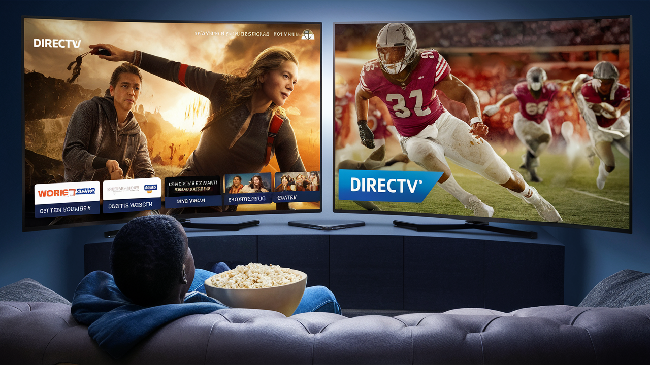 How do you watch two channels at once on DIRECTV?