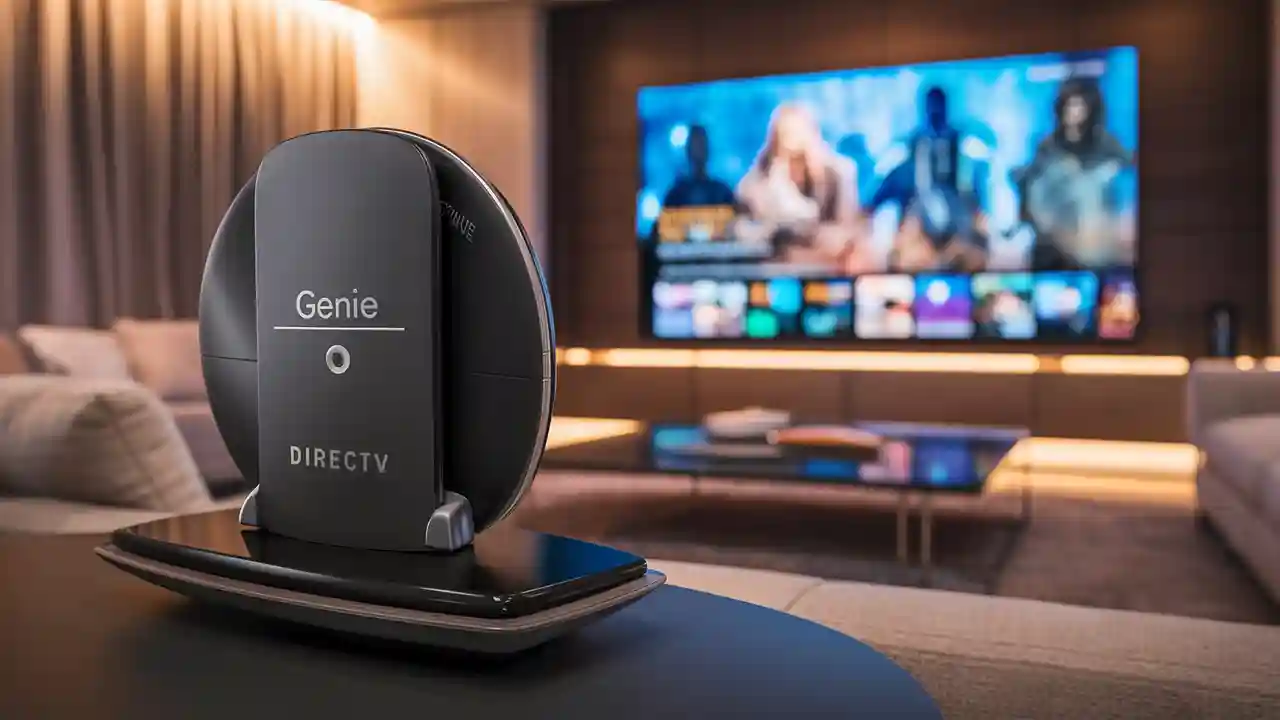 How does DIRECTV Genie connect to TV?