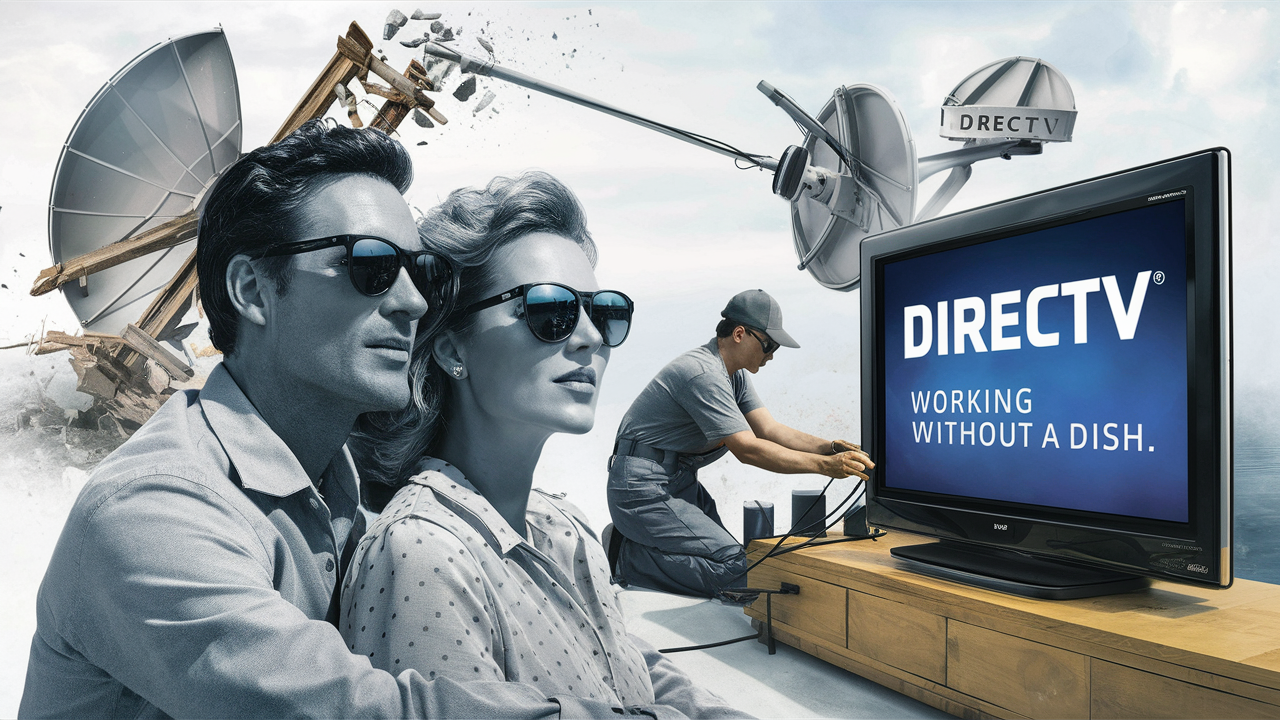 How does DIRECTV work without a DISH?