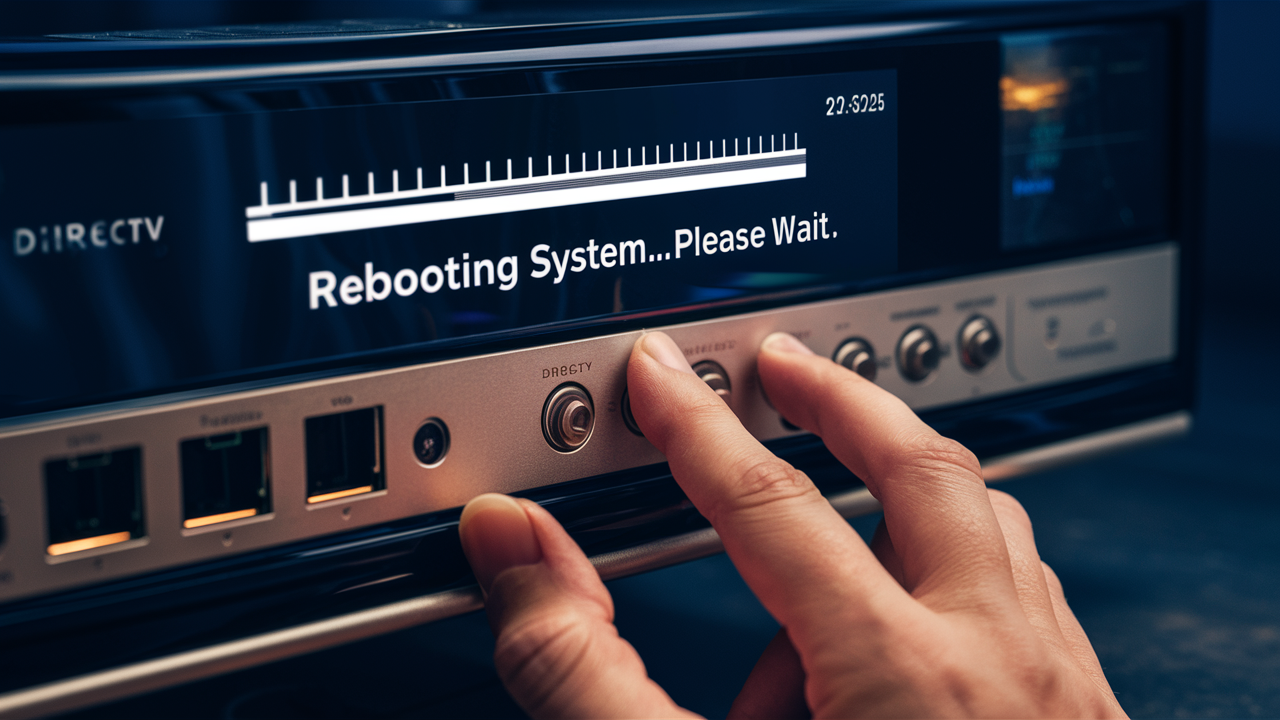 How long does it take for a DIRECTV receiver to reboot?