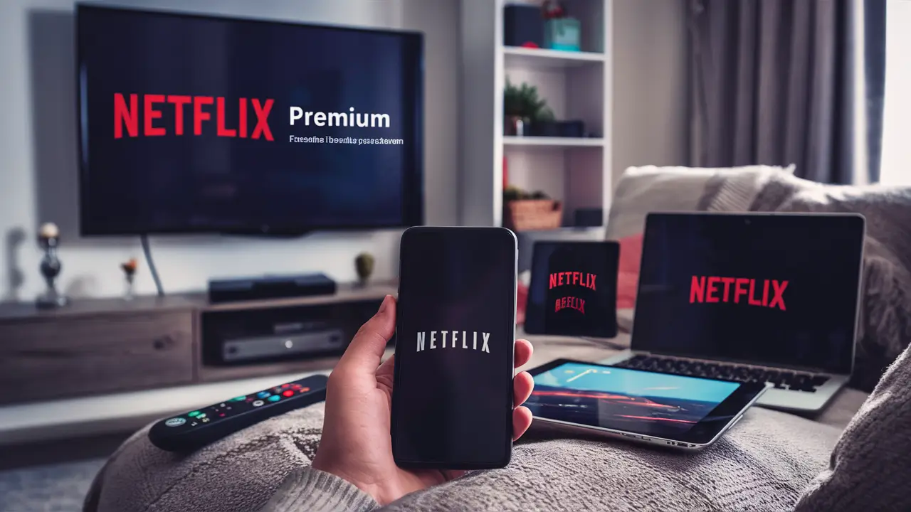 How many devices can be logged into Netflix Premium?