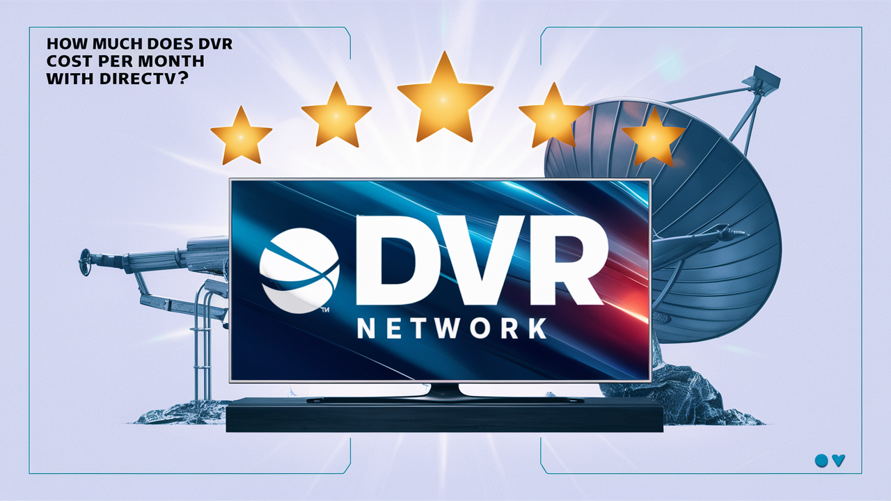 How much does DVR cost per month with DIRECTV?