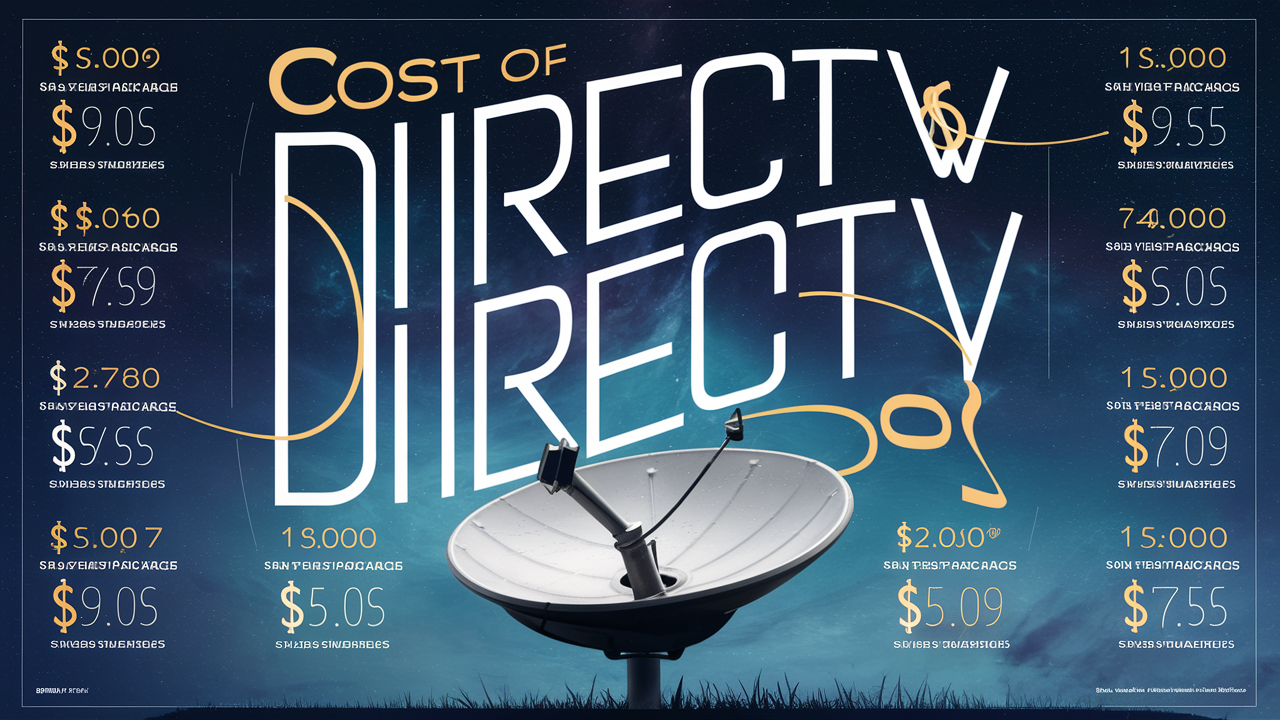 How much is DirecTV a month?