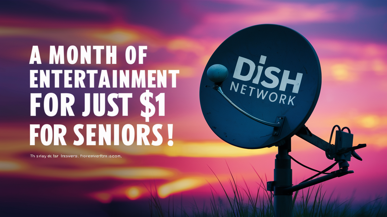 How much is DISH Network a month for seniors?