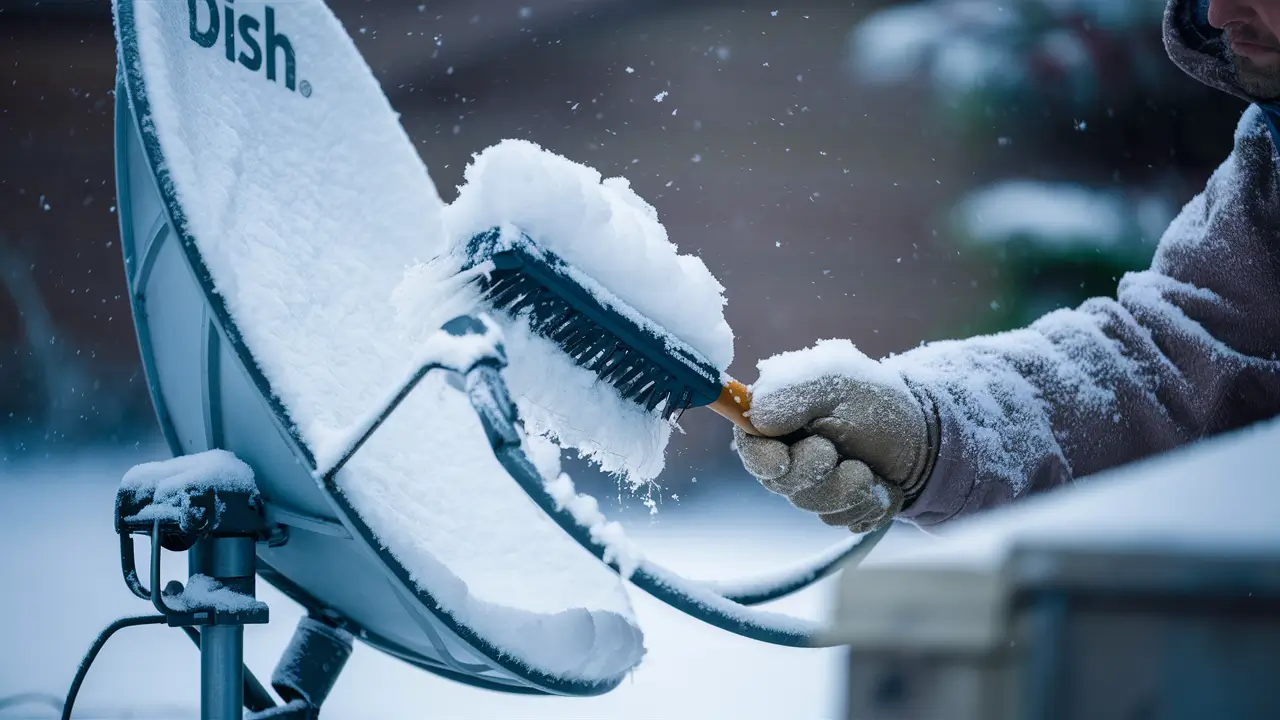 How To Clear Snow Off Satellite Dish?