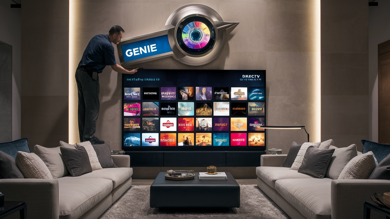 How to hook up a DIRECTV Genie?