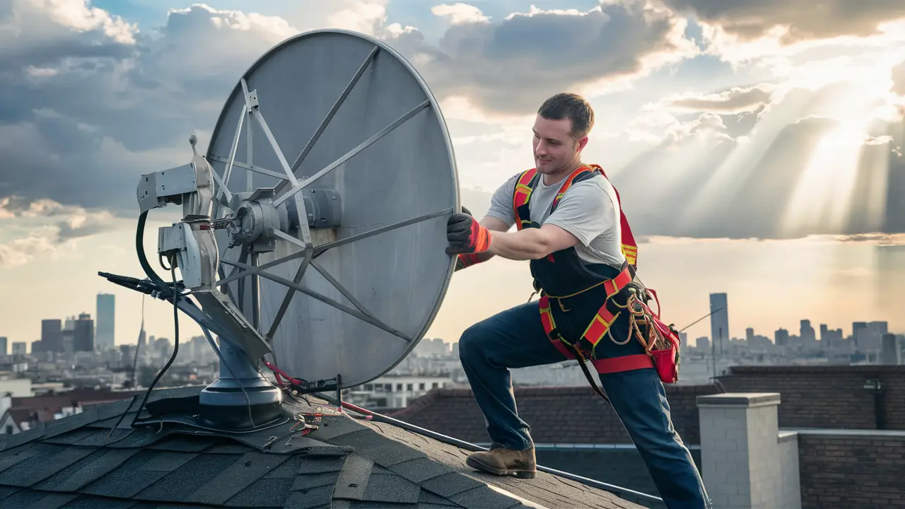 How To Remove A Satellite Dish From Roof?