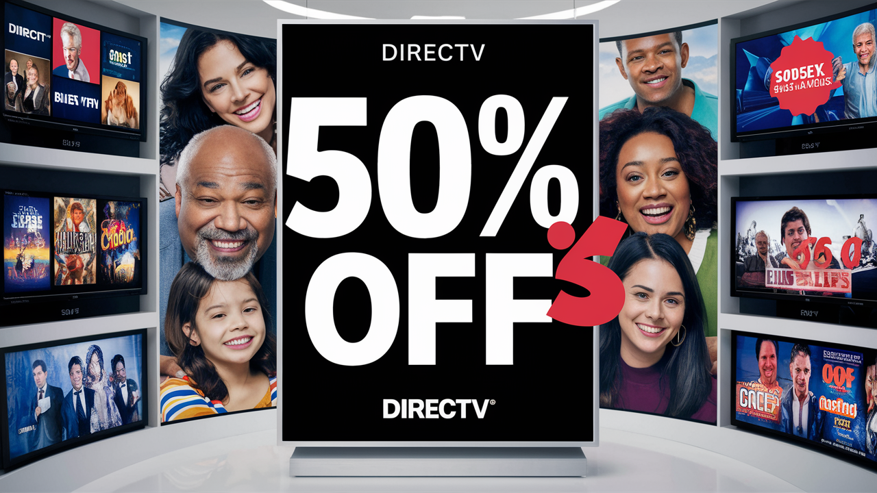 Is DIRECTV offering a 50% discount to existing customers?