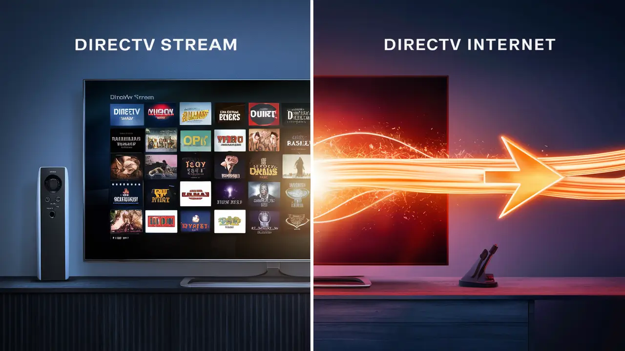 Is DIRECTV STREAM the same as DIRECTV internet?