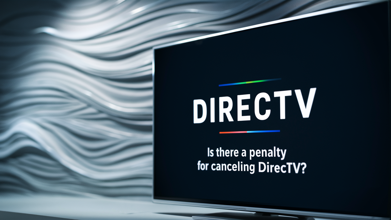 Is there a penalty for canceling DIRECTV?