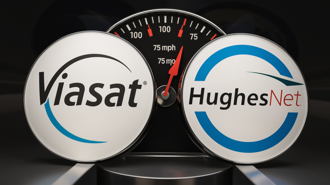 Is Viasat faster than HughesNet?