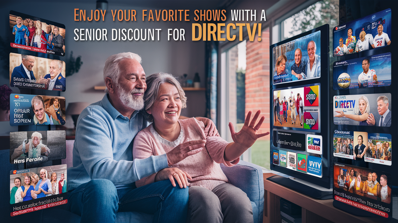 How much is the senior discount for DIRECTV?