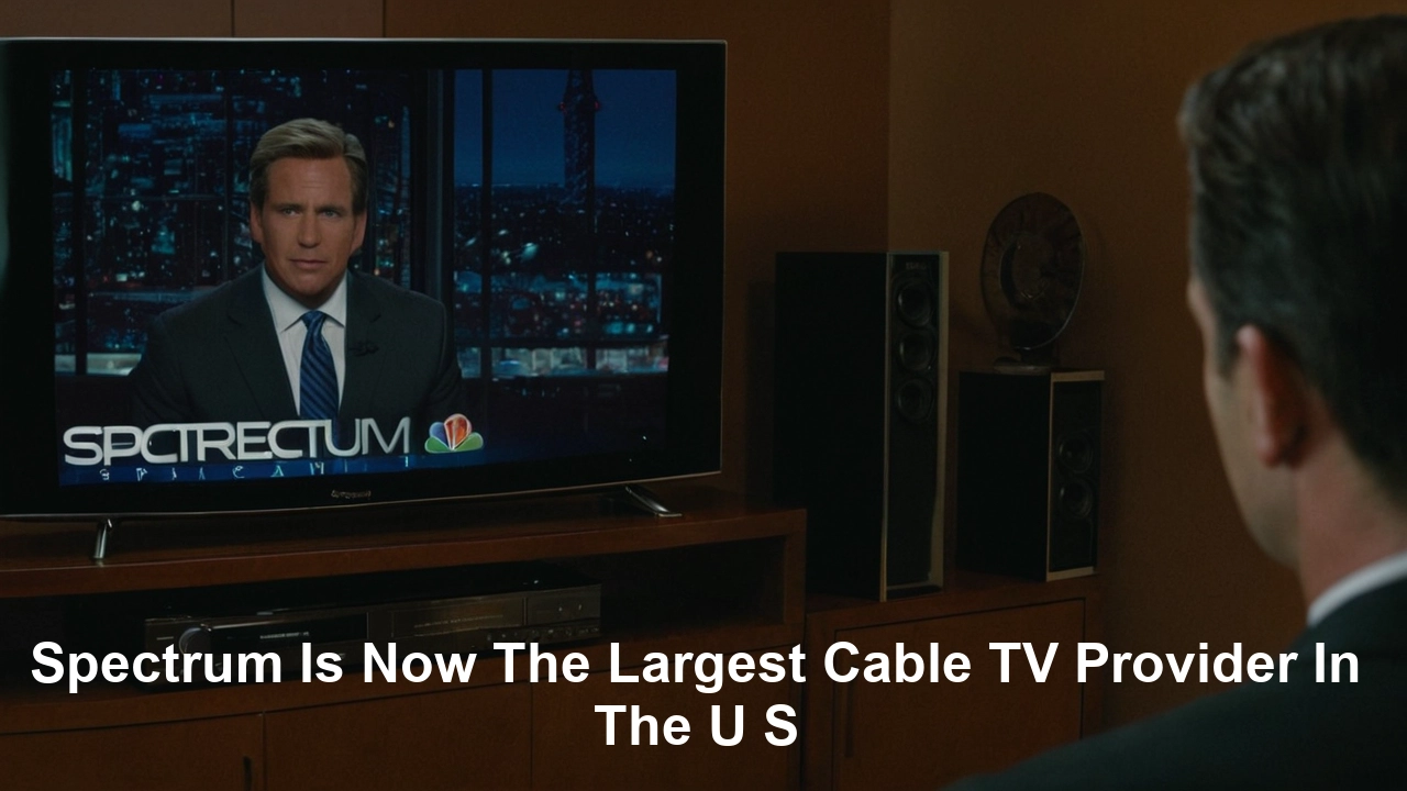 Spectrum Is Now The Largest Cable TV Provider In The U S