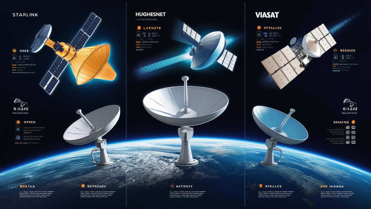 Starlink vs HughesNet vs Viasat