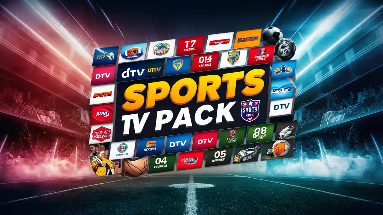 What channels are included in DTV sports Pack?