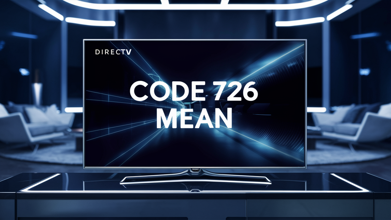 What does code 726 mean on DIRECTV?