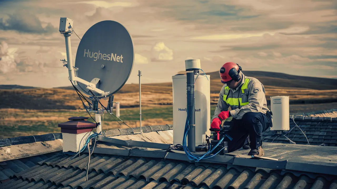 What equipment is required with HughesNet?