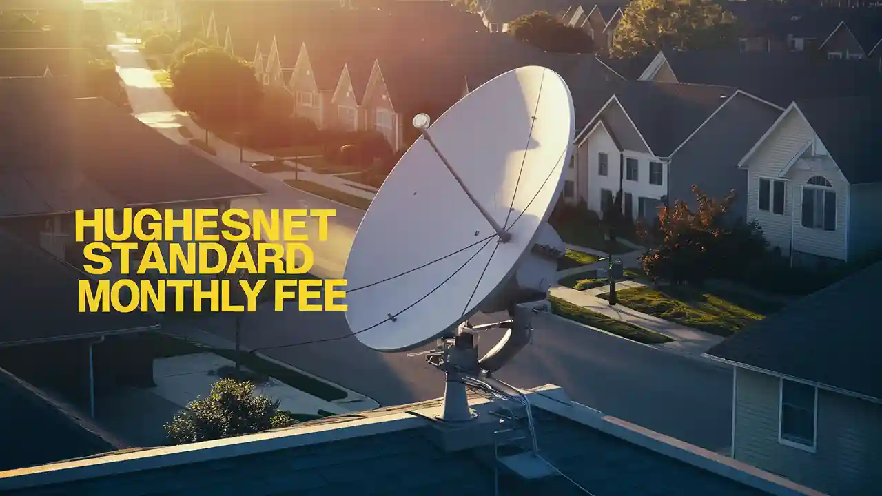 What is HughesNet standard monthly fee?