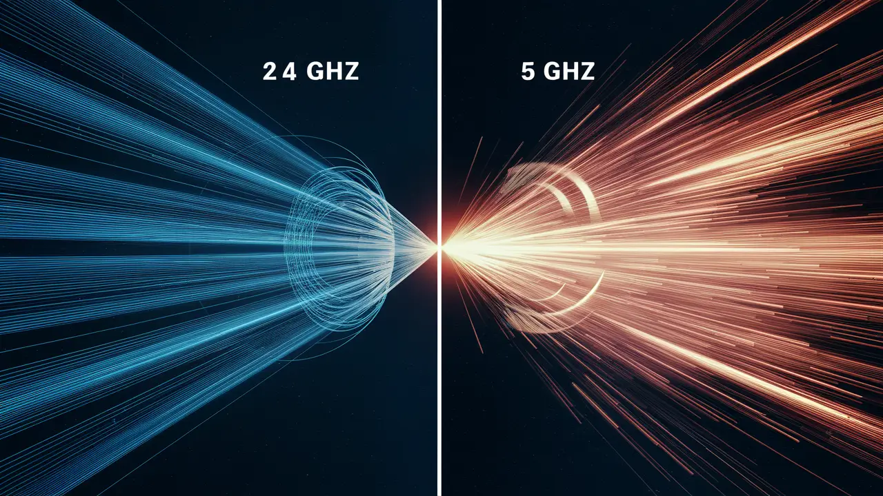 What is the difference between 2.4 GHz and 5ghz HughesNet?