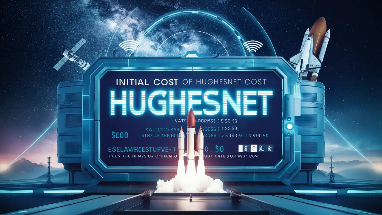 What is the initial cost of Hughesnet?