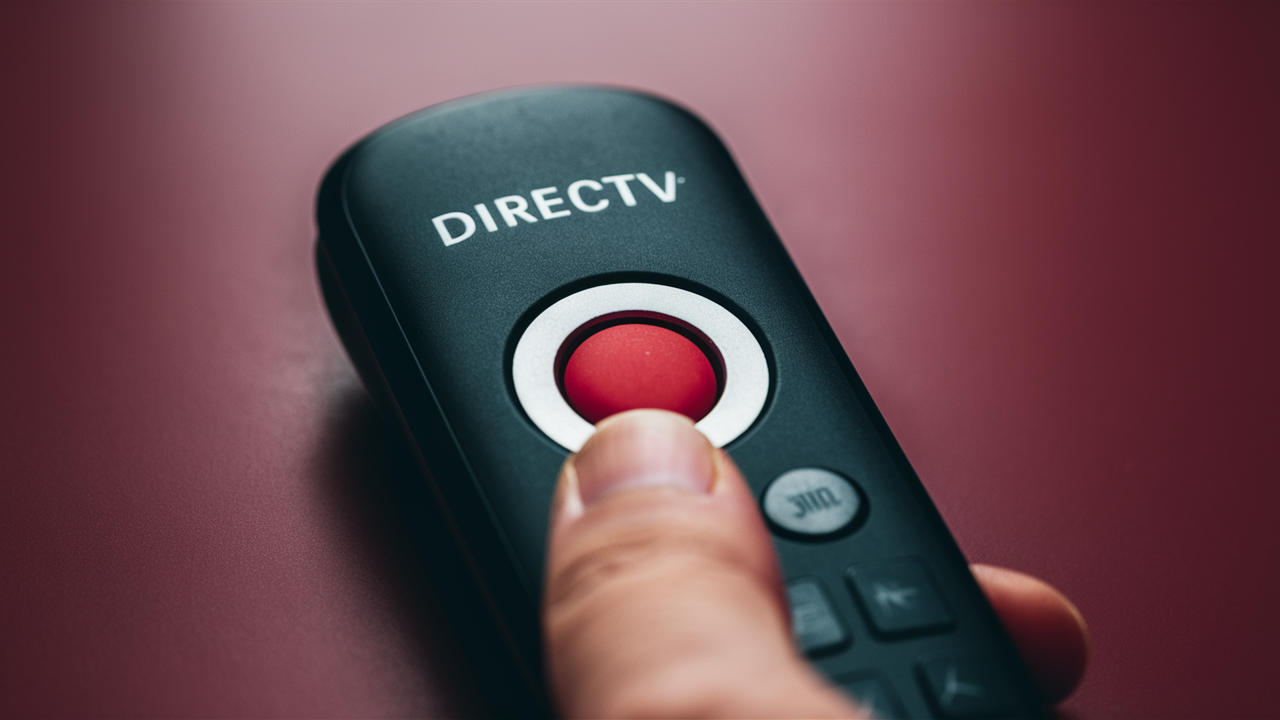 Red button DIRECTV remote