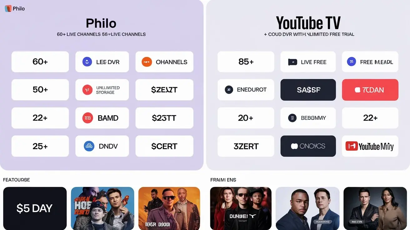 Philo vs YouTube TV