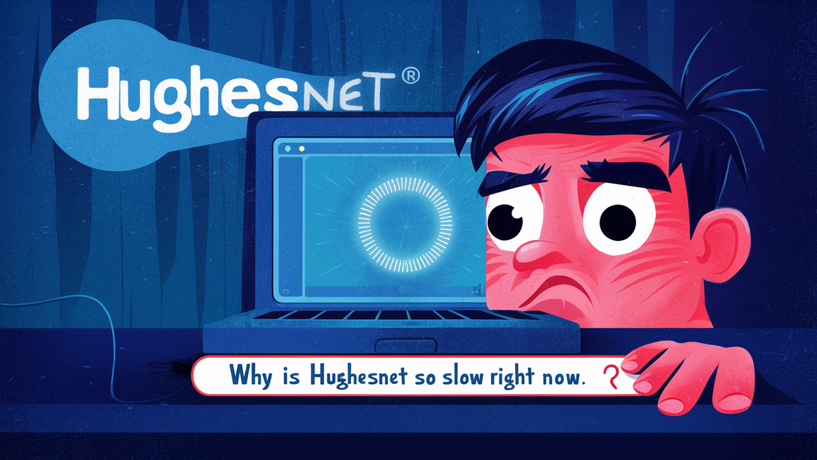 Why is HughesNet so slow right now?