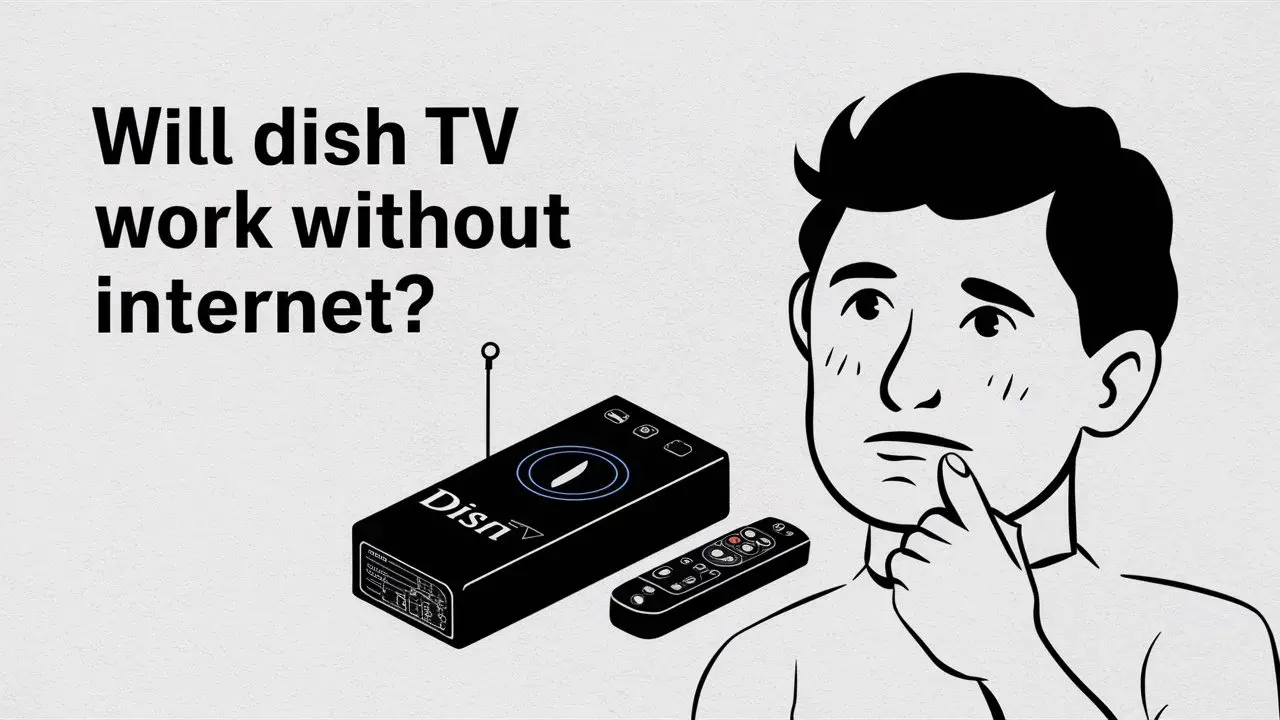 Will Dish TV work without internet?